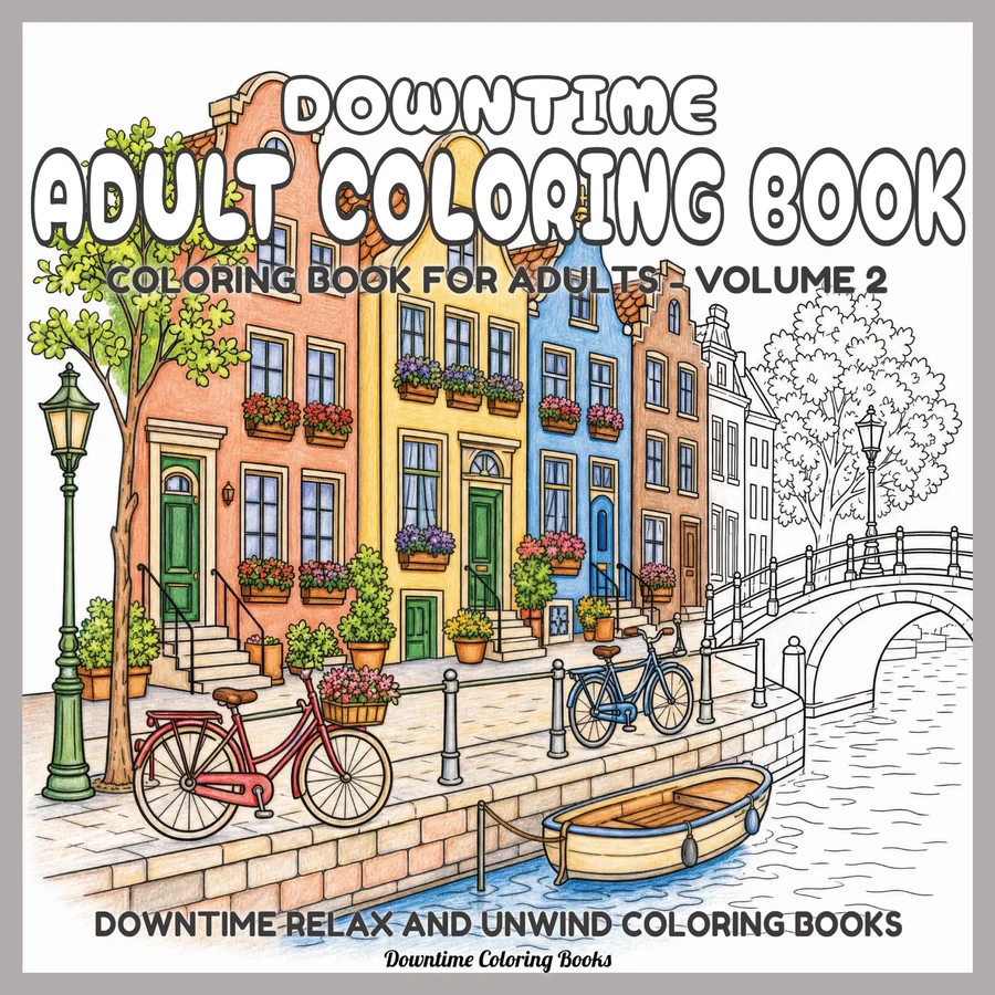 Cover of Downtime Adult Coloring Book