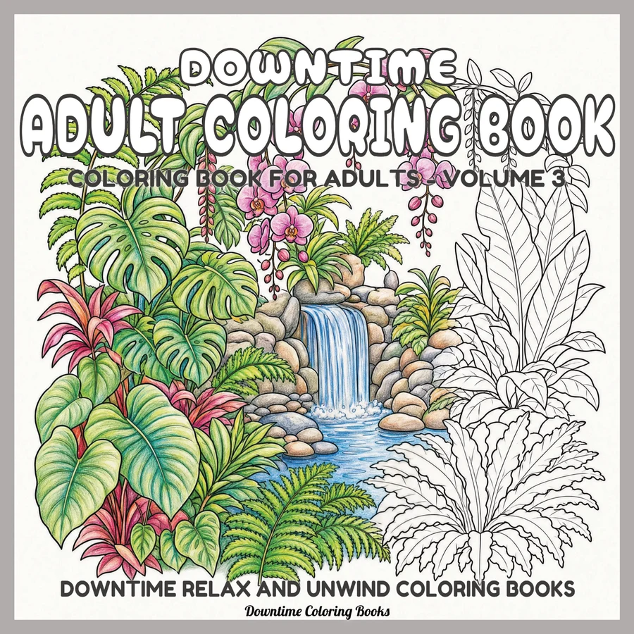Cover of Downtime Adult Coloring Book