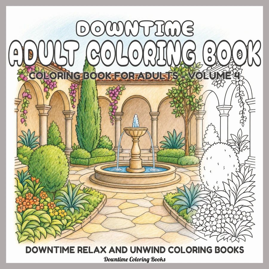 Cover of Downtime Adult Coloring Book