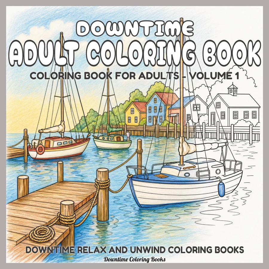 Cover of Downtime Adult Coloring Book