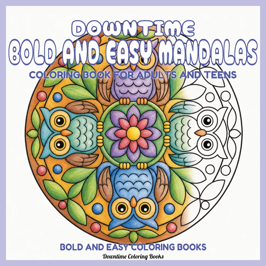 Cover of Downtime Bold and Easy Mandalas