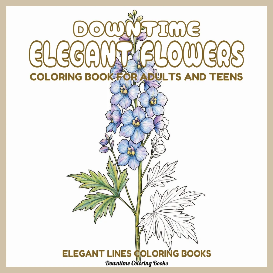 Cover of Downtime Elegant Flowers