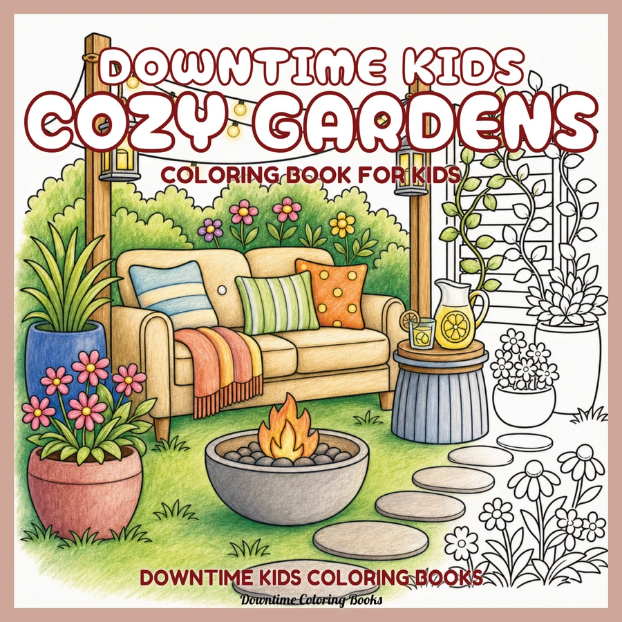 Cover of Downtime Kids Cozy Gardens