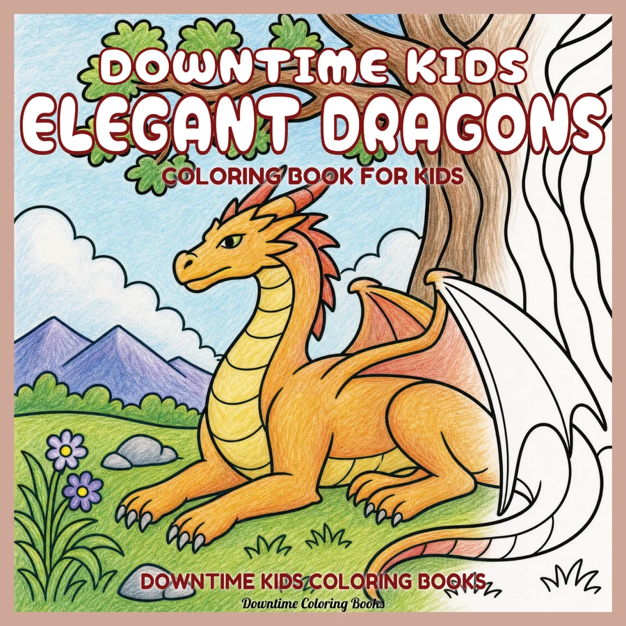 Cover of Downtime Kids Elegant Dragons