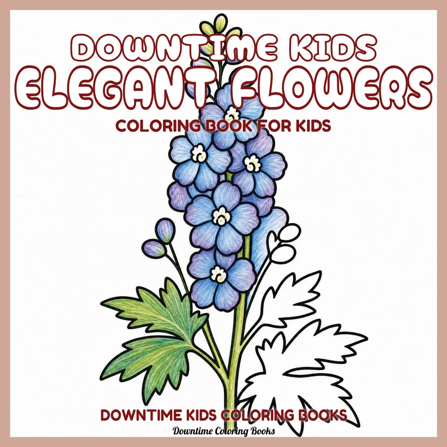 Cover of Downtime Kids Elegant Flowers
