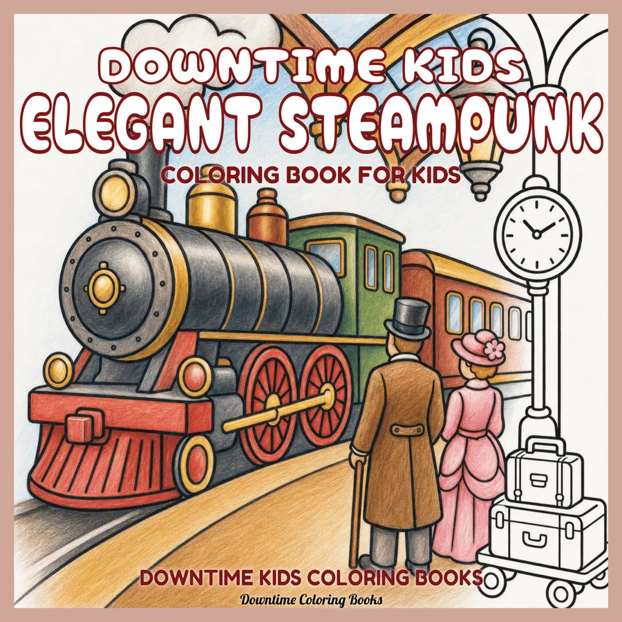 Cover of Downtime Kids Elegant Steampunk