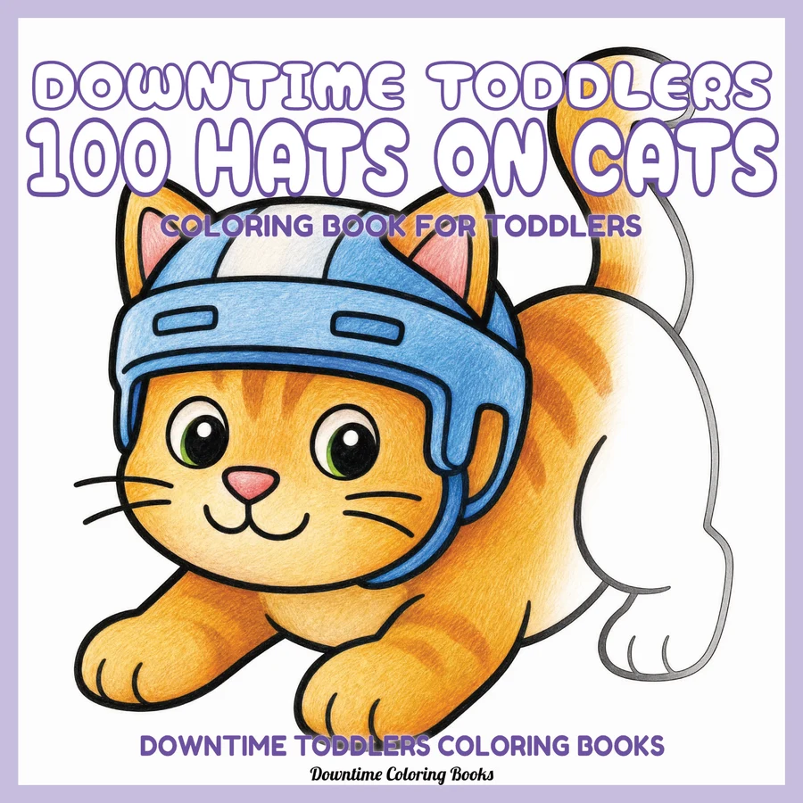 Cover of Downtime Toddlers 100 Hats On Cats